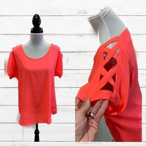 EXPRESS neon pink top